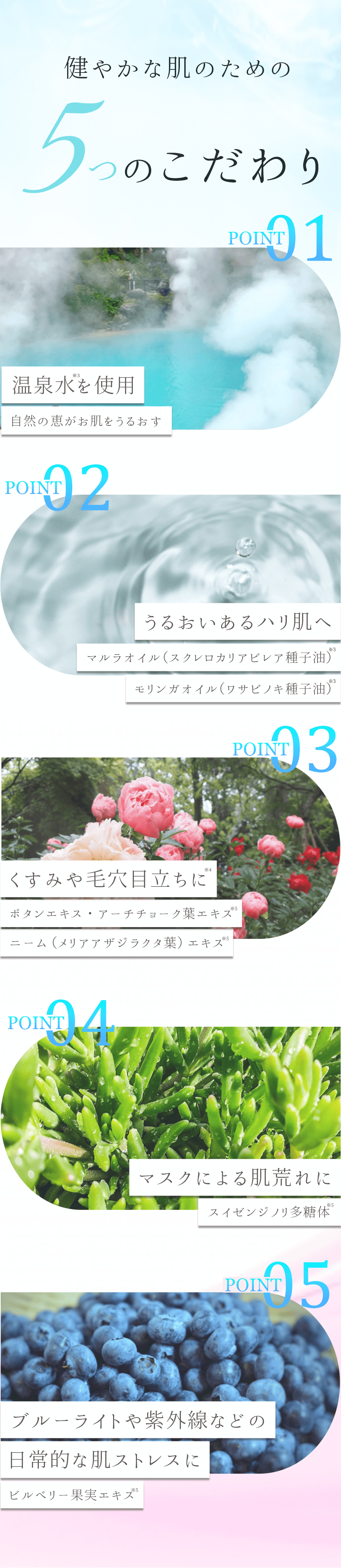 5つのこだわり